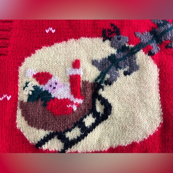 Rare Vintage BEREK 100% Wool Holiday Knitted
Christmas Sweater Vest Size Medium - Picture 14 of 14